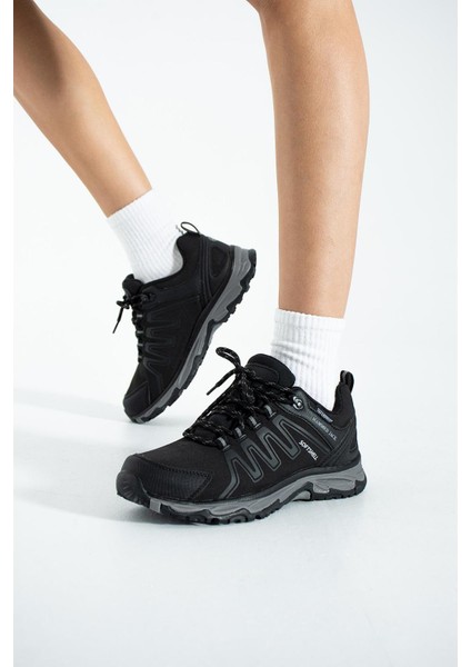 Erkek Kadın Siyah Fresco Su Geçirmez Outdoor Spor Ayakkabı Ayakkabı VO10120106-G