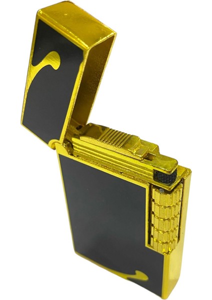 Siyah Desenli Yandan Çarklı Metal Gazlı Çakmak 109318 fırsatları