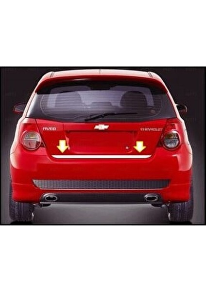 Chevrolet Aveo Hb Krom Bagaj Alt Çıtası 2005-2011 Arası Paslanmaz çelik