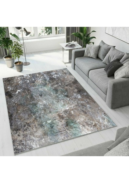 Dijital Baskı Dekoratif Kaymaz Taban Yıkanabilir Halı NO:1010