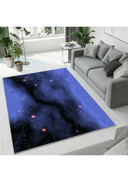 Dijital Baskı Dekoratif Kaymaz Taban Yıkanabilir Halı NO:1043