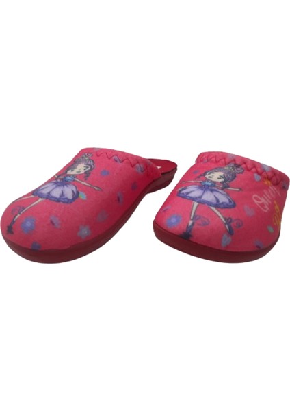 Kız Çocuk Nar Çiçeği Bale Figürlü Ev Içi Terlik GZRR62-028 modelleri