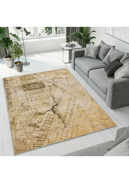 Dijital Baskı Dekoratif Kaymaz Taban Yıkanabilir Halı NO:1177