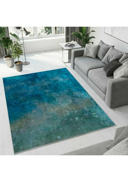 Dijital Baskı Dekoratif Kaymaz Taban Yıkanabilir Halı NO:1126