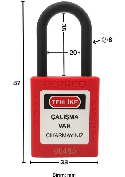 Elektrikçi Kilidi (Yalıtımlı) | Pepreq PEP02