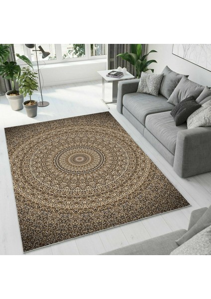 Dijital Baskı Dekoratif Kaymaz Taban Yıkanabilir Halı NO:1211