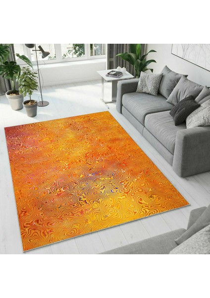 Dijital Baskı Dekoratif Kaymaz Taban Yıkanabilir Halı NO:1234