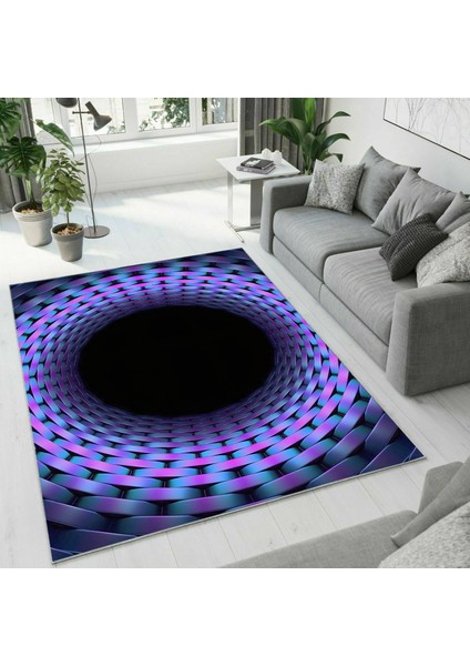 Dijital Baskı Dekoratif Kaymaz Taban Yıkanabilir Halı NO:1836