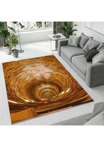 Dijital Baskı Dekoratif Kaymaz Taban Yıkanabilir Halı NO:1299