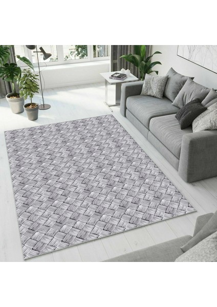 Dijital Baskı Dekoratif Kaymaz Taban Yıkanabilir Halı NO:1697