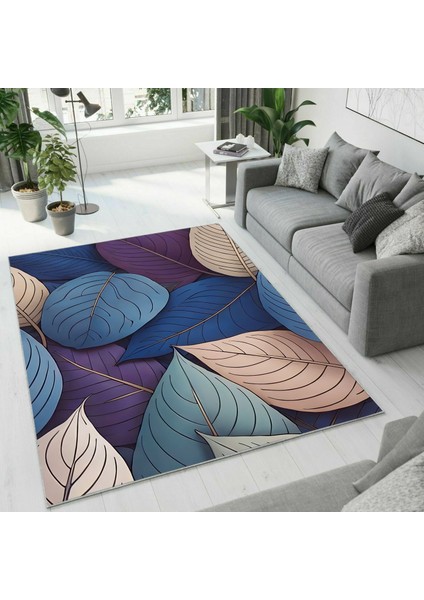 Dijital Baskı Dekoratif Kaymaz Taban Yıkanabilir Halı NO:1922