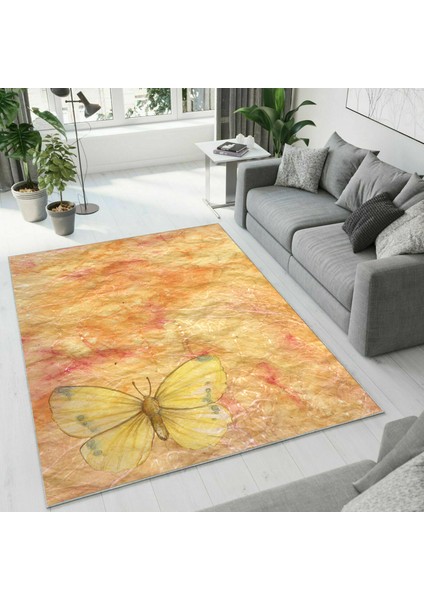 Dijital Baskı Dekoratif Kaymaz Taban Yıkanabilir Halı