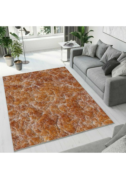 Dijital Baskı Dekoratif Kaymaz Taban Yıkanabilir Halı
