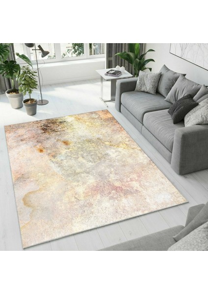 Dijital Baskı Dekoratif Kaymaz Taban Yıkanabilir Halı