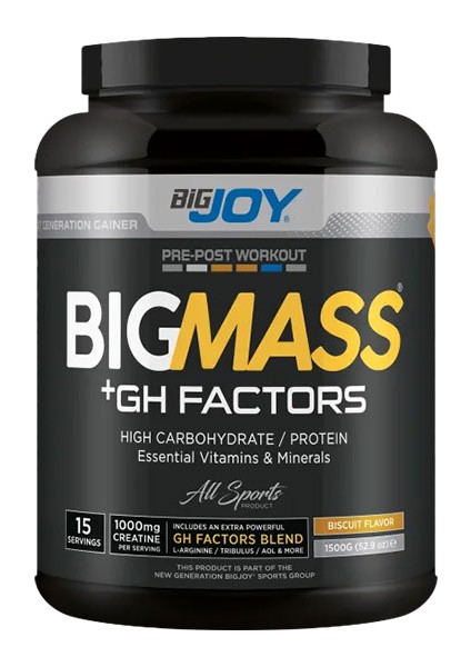 Bigmass Gh Factors Karbonhidrat Tozu 1500GR - Bisküvi Aromalı