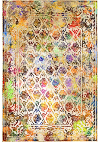 Dijital Baskı Dekoratif Kaymaz Taban Yıkanabilir Halı fiyatları