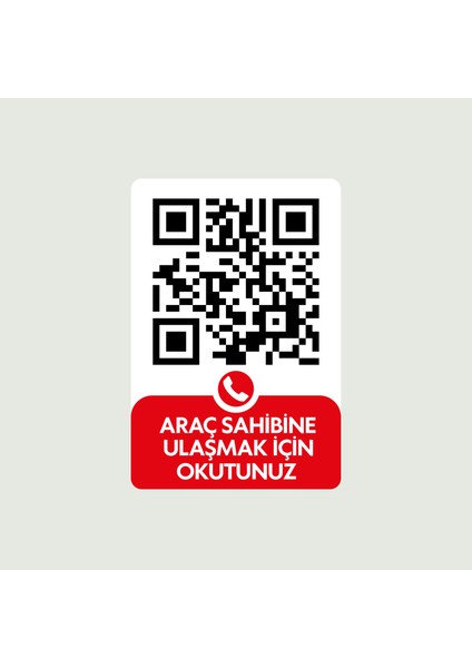 Kişiye Özel Araç Park Numaratörü 2 Adet Qr Kodlu Özel Etiket Qr Kimlik