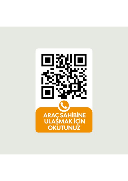 Kişiye Özel Araç Park Numaratörü 2 Adet Qr Kodlu Özel Etiket Qr Kimlik