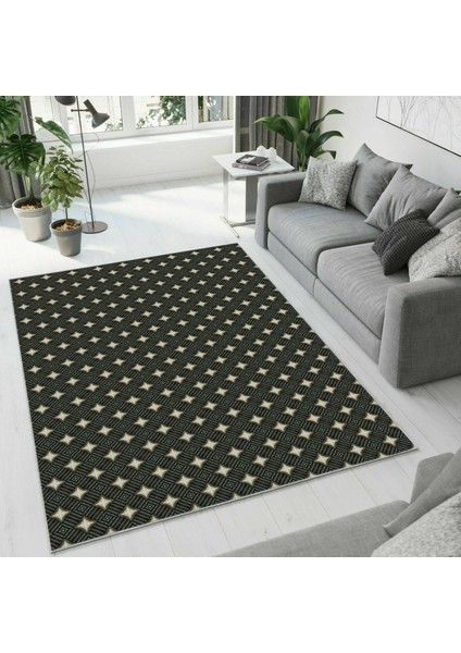 Dijital Baskı Dekoratif Kaymaz Taban Yıkanabilir Halı