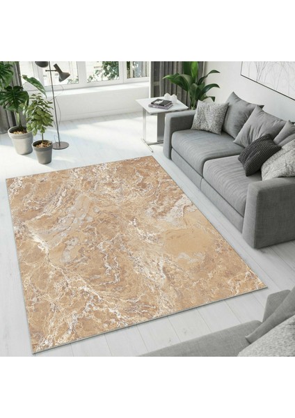 Dijital Baskı Dekoratif Kaymaz Taban Yıkanabilir Halı