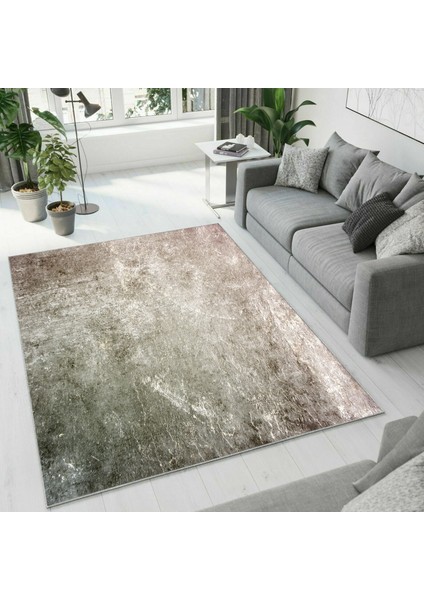 Dijital Baskı Dekoratif Kaymaz Taban Yıkanabilir Halı