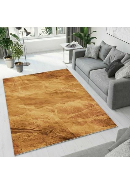 Dijital Baskı Dekoratif Kaymaz Taban Yıkanabilir Halı