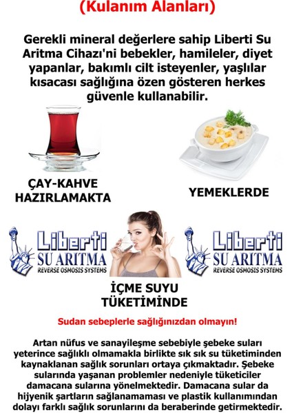 C Plas Pompasız Lg Mebran 11 Aşamalı Su Arıtma Cihazı 3 Ön Filitre + Musluk+Duş Başlığı