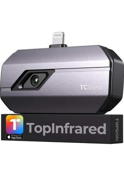 TC002 Ios Için Termal Kamera 256 x 192 Ir Yüksek Çözünürlük - Gri