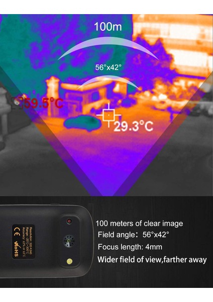 Termal Kamera, Kızılötesi Kamera 320 x 240 Ir Çözünürlüklü modelleri