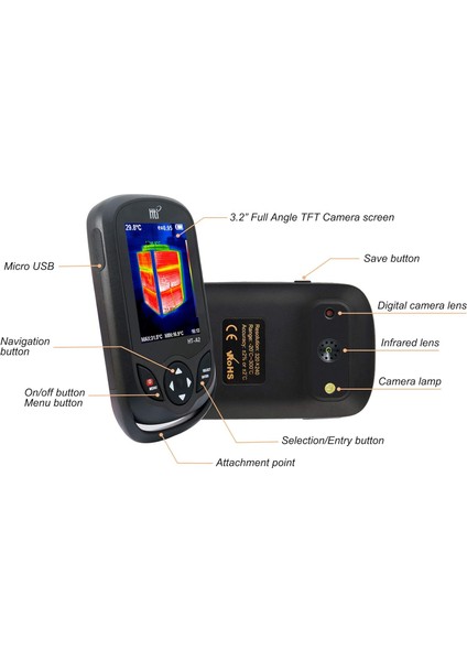 Termal Kamera, Kızılötesi Kamera 320 x 240 Ir Çözünürlüklü fırsatları