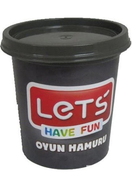 Lets Tek Renk Oyun Hamuru Gri 150 gr