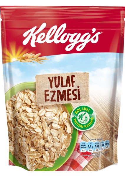 Yulaf Ezmesi 400 gr x 10 Adet, %100 Yulaf Ezmesi, Lif ve Protein Kaynağı