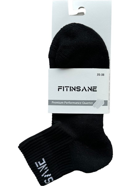 Premium Performas Bilek Spor Çorap Unisex - Nefes Alır, Yumuşak Destek, Canlı Renk - Siyah