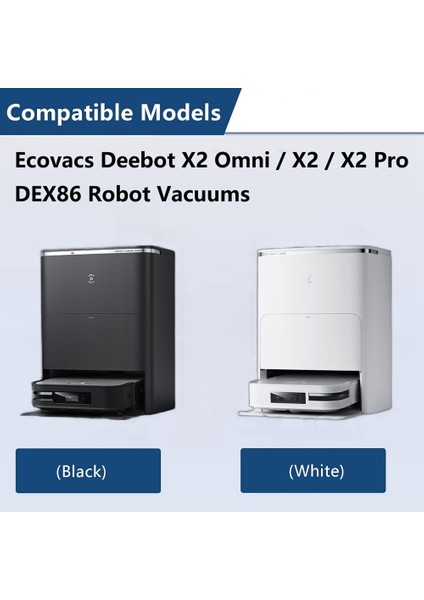 Ecovacs Deebot X2 Omni / X2 / X2 Pro / DEX86 Robot Süpürge, Ana Fırça, Yan Fırça, Toz Torbaları Için Yedek Kit (Yurt Dışından)