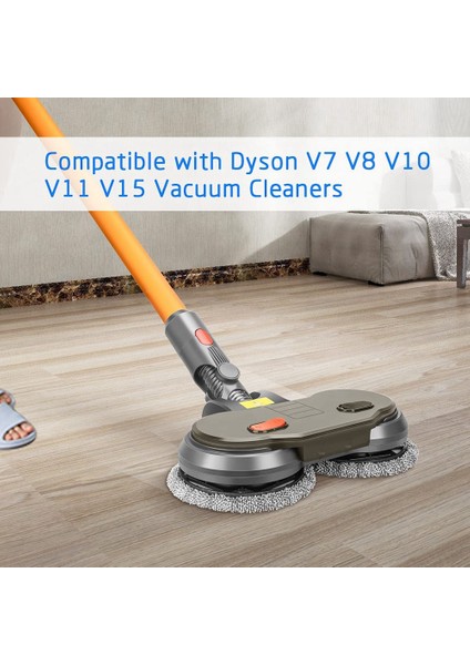 Elektrikli Islak Kuru Paspas Kafası Dyson V7 V8 V10 V11 V15 Elektrikli Süpürge Paspas Eki Çıkarılabilir Su Deposu ile (Yurt Dışından)