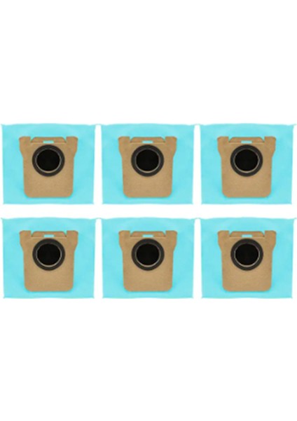 6pcs Aktif Karbon Toz Torbası Xiaomi Robot Vakum X10+, Mijia Omni 1s, B101CN/DREAME Bot S10 S20 Pro, L10S Ultra (Yurt Dışından) fiyatları