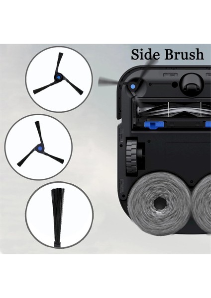 Silindir Yan Fırça Paspas Hepa Filtre Toz Torbası Ecovacs Deebot X2 Omni / X2 / X2 Pro / X2 Pro Plus Parçaları Aksesuarları (Yurt Dışından)