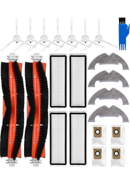 Dreame D10 PLUS/D10S PLUS/L10 PLUS/Z10 Pro Robotlu Süpürge Yedek Parça Ana Yan Fırça Filtre Paspas Bez Bez (Yurt Dışından)