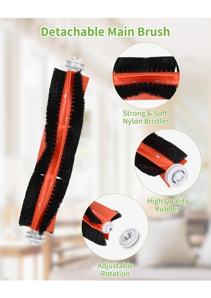 Dreame D10 PLUS/D10S PLUS/L10 PLUS/Z10 Pro Robotlu Süpürge Yedek Parça Ana Yan Fırça Filtre Paspas Bez Bez (Yurt Dışından) indirimleri