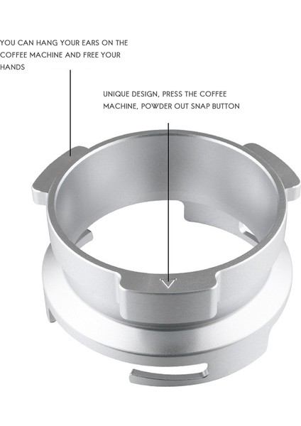 Barsetto Toz Alma Halkası Için 58MM Alüminyum Alaşımlı Toz Halkası (Yurt Dışından)