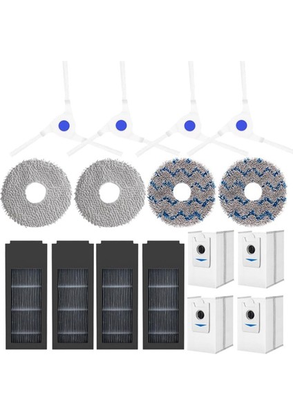 Ecovacs Deebot X2 X2 Pro X2 Omni Elektrikli Süpürge Ana Yan Fırça Hepa Filtreler Paspas Pedleri Toz Torbaları Parçaları (Yurt Dışından)