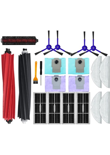 Yedek Parçalar Roborock S8 Pro Ultra Yan Fırça Filtre Paspas Choth Toz Torbaları Roborock S8/s8+ Elektrikli Süpürge (Yurt Dışından) indirimleri