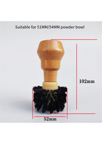 Uygun 51MM/54MM Kahve Makinesi Portafilter Fırçası, Temizleme Fırçası (Yurt Dışından)
