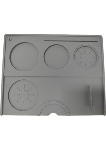 Espresso Tampon Mat Silikon Kahve Tamper Mat-Gri (Yurt Dışından)