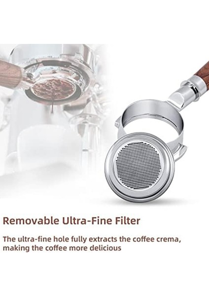 E61/EXPOBAR E61 Için 58MM Kahve Dipsiz Portafiltre (Yurt Dışından)