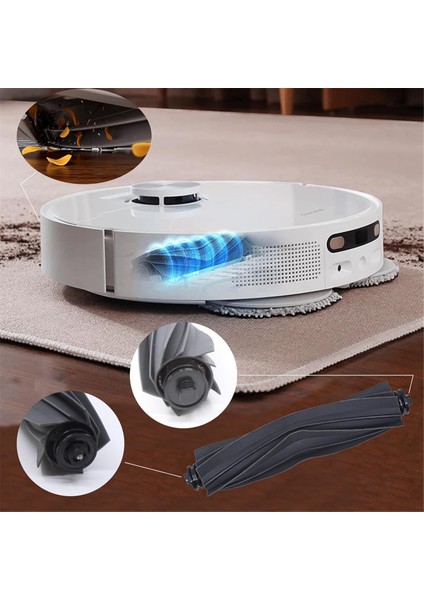 Dreame L10S ULTRA/L10 Robotlu Süpürgeler Ana Yan Fırçalar Hepa Filtreler Paspas Bezi Toz Torbaları Yedek Parçalar (Yurt Dışından)