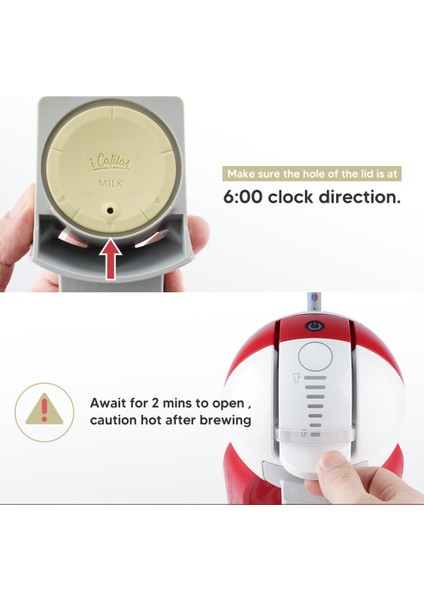 Nescafe Dolce Gusto, A Için 3pcs Yeniden Kullanılabilir Kahve ve Süt Köpüğü Kapsülleri (Yurt Dışından)
