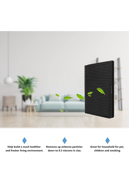 Taotronics TT-AP003 Hava Temizleme Cihazları H13 Hepa ve Filtre Için 2pcs Filtre (Yurt Dışından)