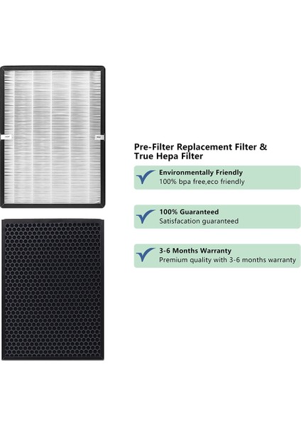 Taotronics TT-AP003 Hava Temizleme Cihazları H13 Hepa ve Filtre Için 2pcs Filtre (Yurt Dışından)