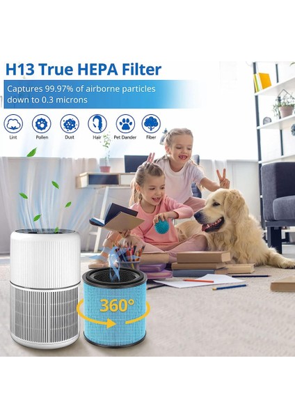 Aırto Için Hava Temizleme Cihazı Yedek Filtre, 4 Aşamalı Gerçek Hepa Filtre (Yurt Dışından)